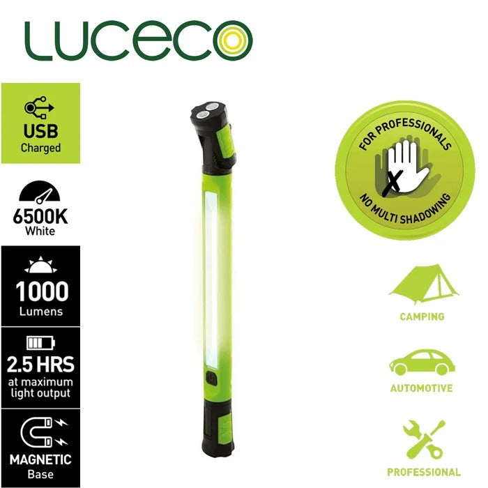 LED 工作燈  10W Type C 充電 360°旋轉 磁鐵掛鉤 多重固定 英國 LUCECO 工作燈