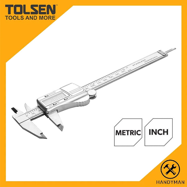 細緻 0.01mm / 150mm 不銹鋼 電子卡尺 TOLSEN 東森牌