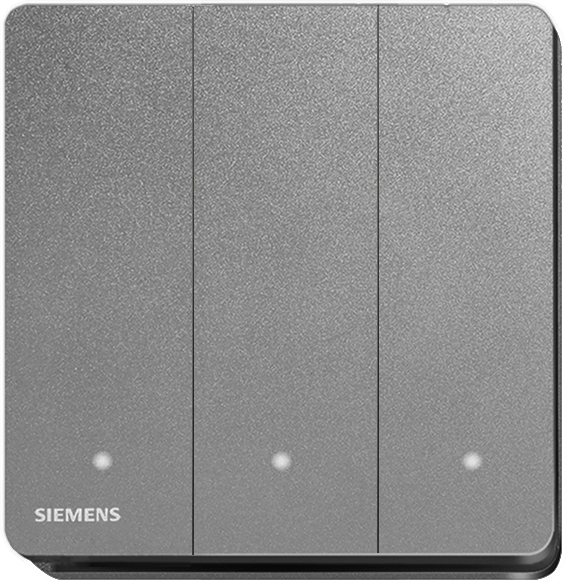 SIEMENS 西門子 DELTA® arina 16AX 三位單控開關掣 (LED燈)