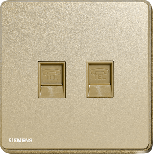 SIEMENS 西門子 DELTA® arina RJ11 電話插座 + RJ45 CAT6e 電腦插座