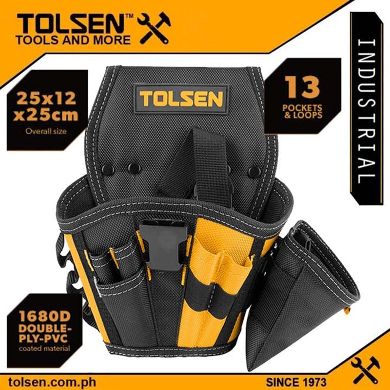 13格 雙層保護 腰帶工具袋 TOLSEN 東森牌