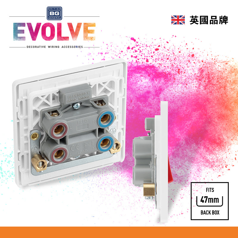 英國  BRITISH GENERAL EVOLVE 系列 45A 開關掣