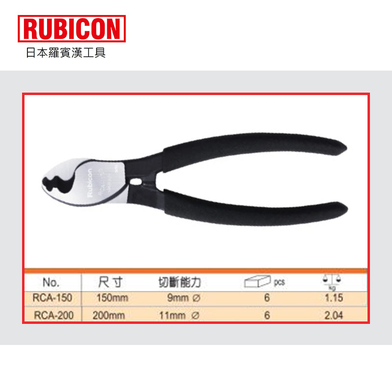 6～8吋 日本 RUBICON 羅賓漢 電線剪