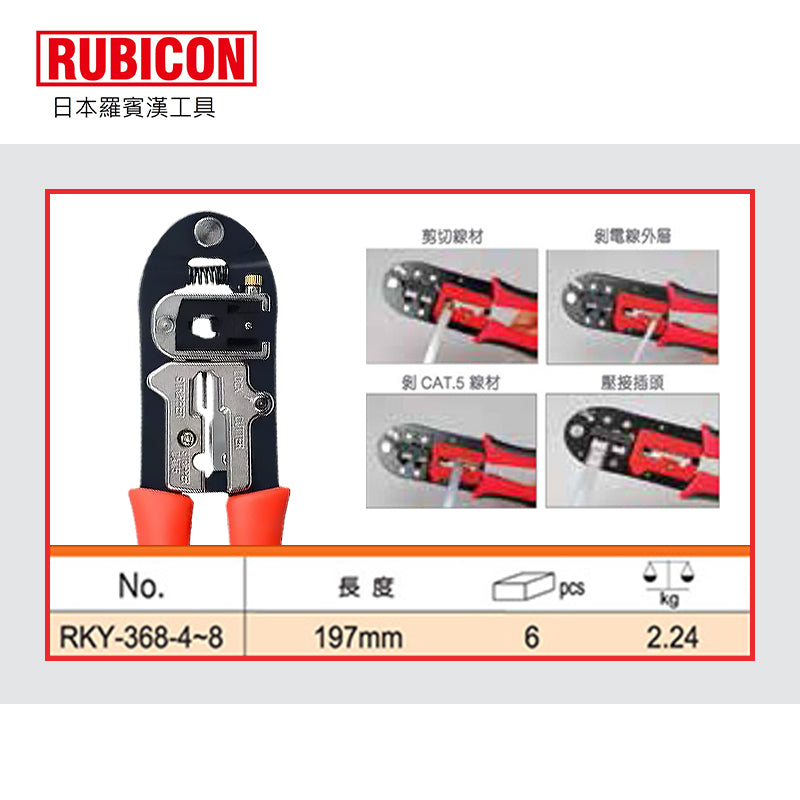 日本 RUBICON 羅賓漢 電訊鉗