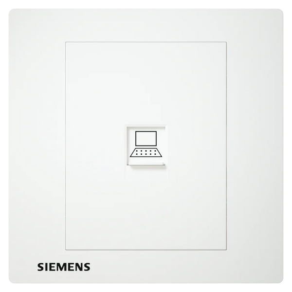 插座 適合高網速 CAT6 電腦插座 白色 單位/雙位 SIEMENS 西門子 DELTA® relfa RJ45 CAT6 電腦插座 - 3T 三行店