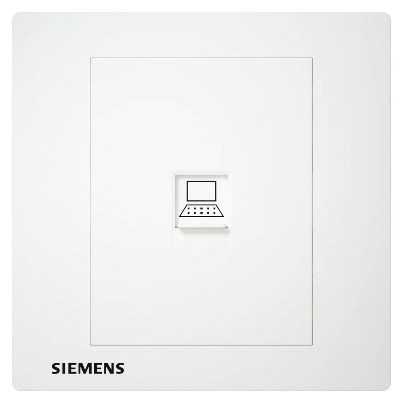 插座 適合高網速 CAT6 電腦插座 白色 單位/雙位 SIEMENS 西門子 DELTA® relfa RJ45 CAT6 電腦插座 - 3T 三行店