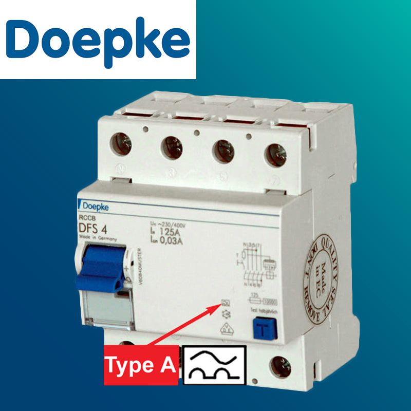 水氣掣 30MA 4線 32～63A 德國 DOEPKE 德牌 RCCBS 漏電保護開關