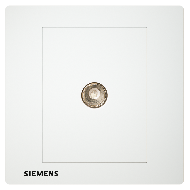 SIEMENS 西門子 DELTA® relfa 電視插座 5-850MHZ (白)