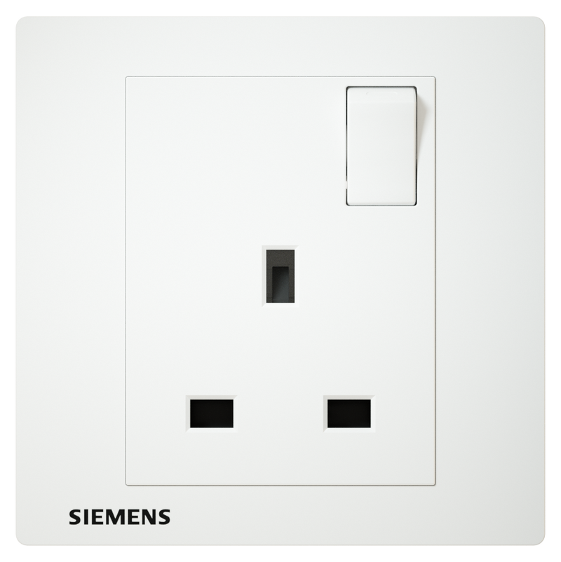 SIEMENS 西門子 DELTA® relfa 13A 單位插座 (白)