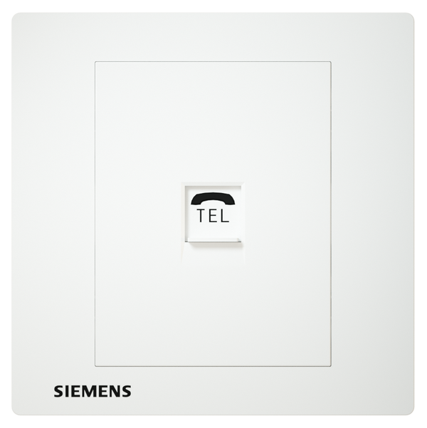 SIEMENS 西門子 DELTA® relfa 電話插座 RJ11 (白)