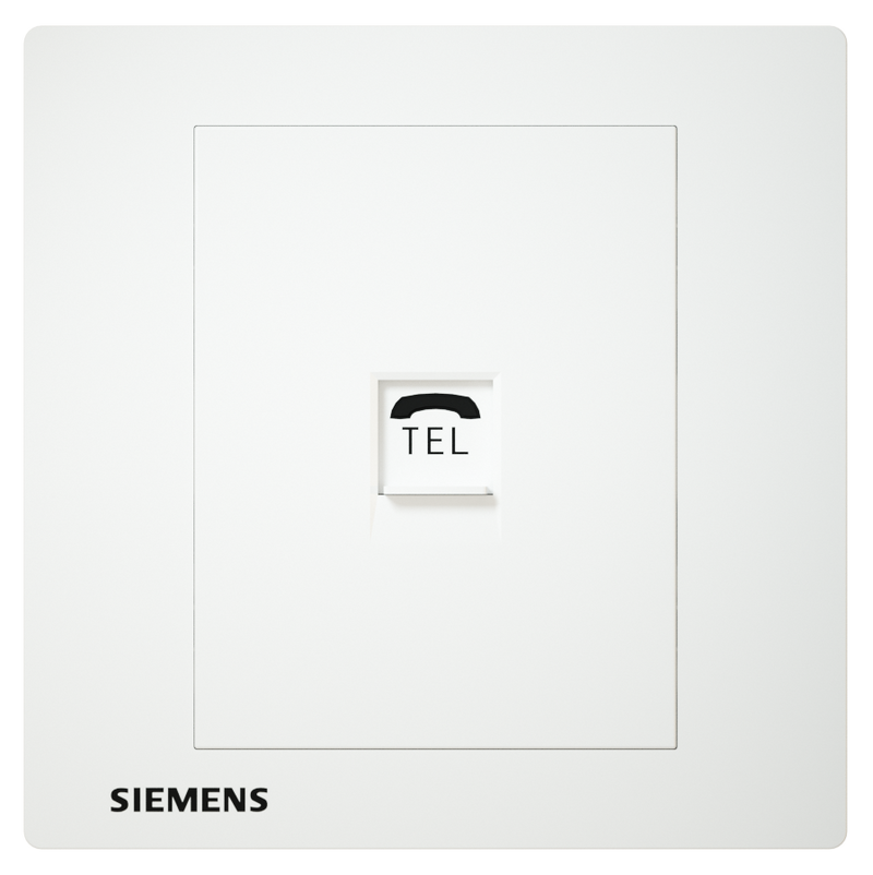 SIEMENS 西門子 DELTA® relfa 電話插座 RJ11 (白)