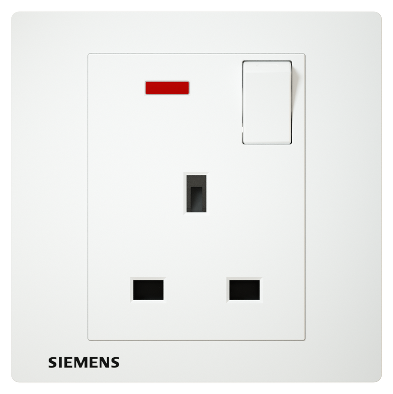 SIEMENS 西門子 DELTA® relfa 13A 單位插座 (白)