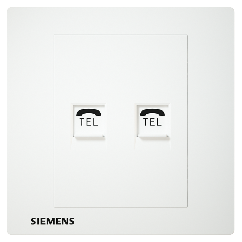 SIEMENS 西門子 DELTA® relfa 電話插座 RJ11 (白)