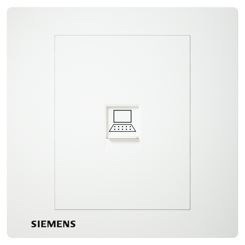 插座 高速 CAT5e 電腦插座 RJ45 白色 SIEMENS 西門子 DELTA® relfa - 3T 三行店