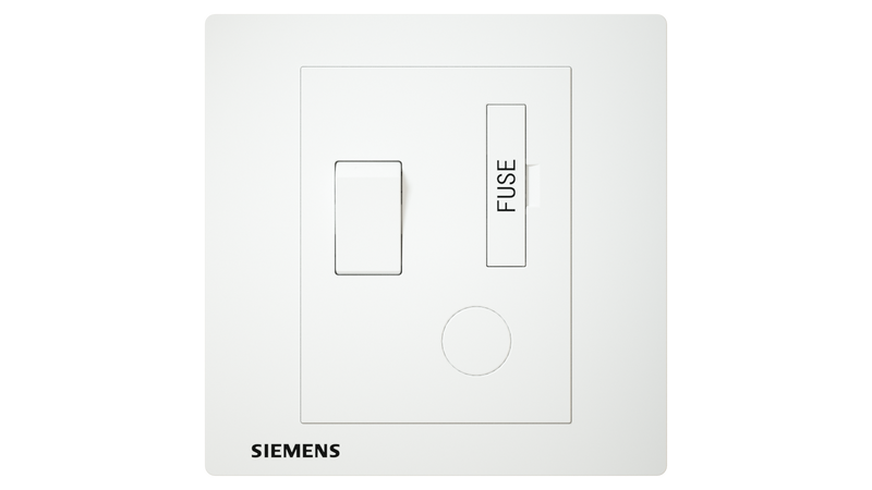 SIEMENS 西門子 DELTA® relfa 13A 雙極保險菲士接線蘇 (白)