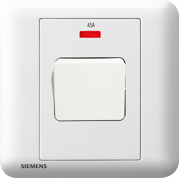 SIEMENS 西門子 DELTA® seata 45A 單位開關 (帶霓虹燈指示器)