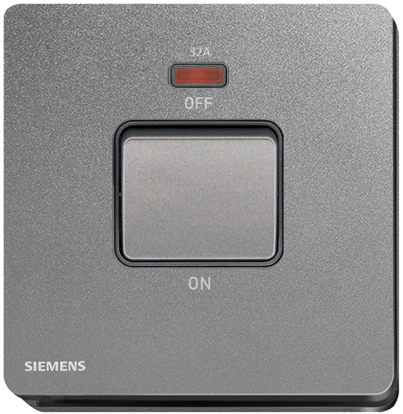 SIEMENS 西門子 DELTA® arina 32A 單位雙極開關 (帶霓虹燈指示器)