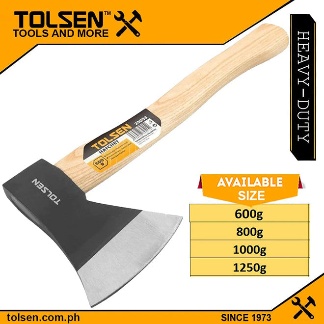 600g / 1000g 木柄 斧頭 TOLSEN 東森牌