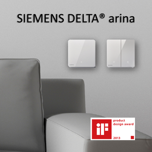 SIEMENS 西門子 DELTA® arina 16AX 雙位雙控開關掣 (LED燈)